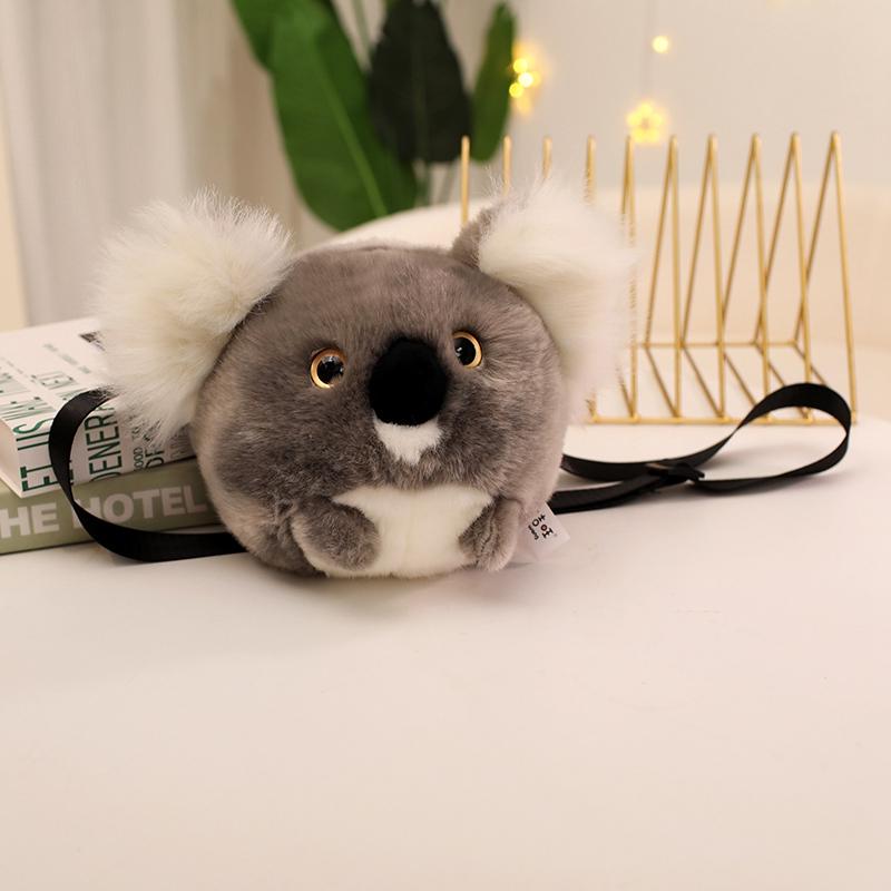 TreasuringU New Cartoon Animals Plush Toys Cute Tiger Stuffed Bags Koala Plush Shoulder Bags Birthday Gifts