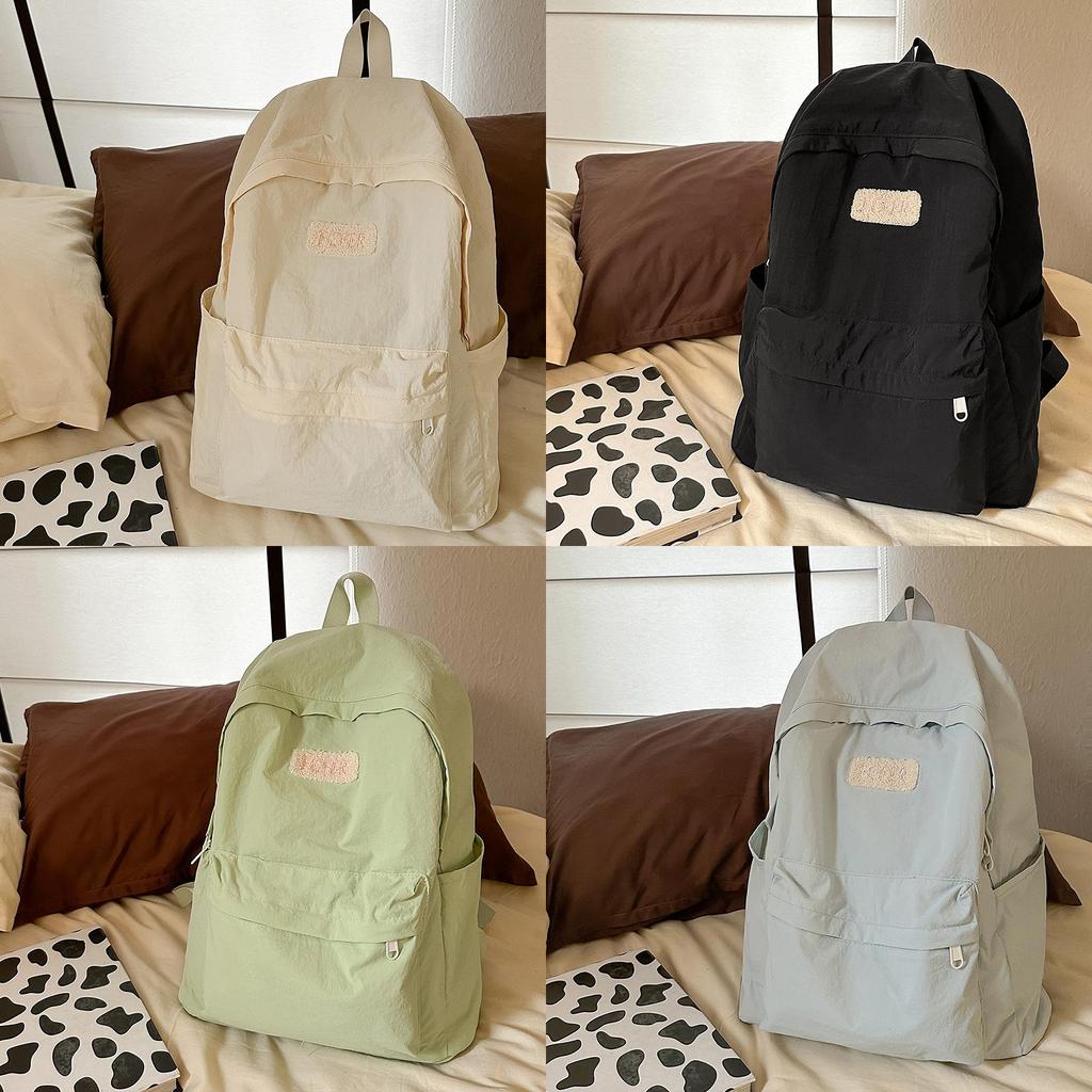 Casual Girl Nylon Backpack With Breathable Straps For Travel And School Use