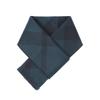 NOTIG 100% Cashmere Woven Bias Check Scarf Navy_Olw1Acf2103N1