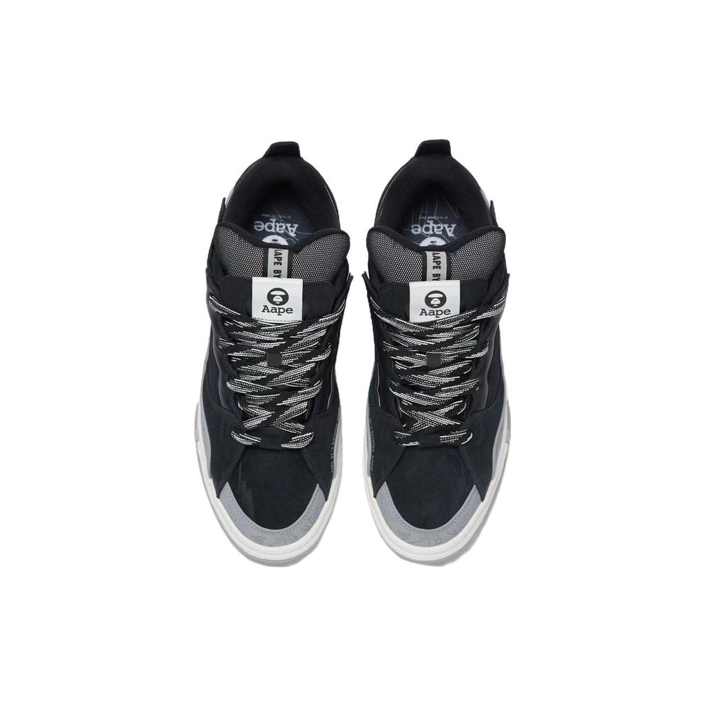 Li Ning x Aape Wave Golden Slip Resistant Cushioning Abrasion Resistant Lightweight Low top Skateboard Shoes Men's AECS087-1