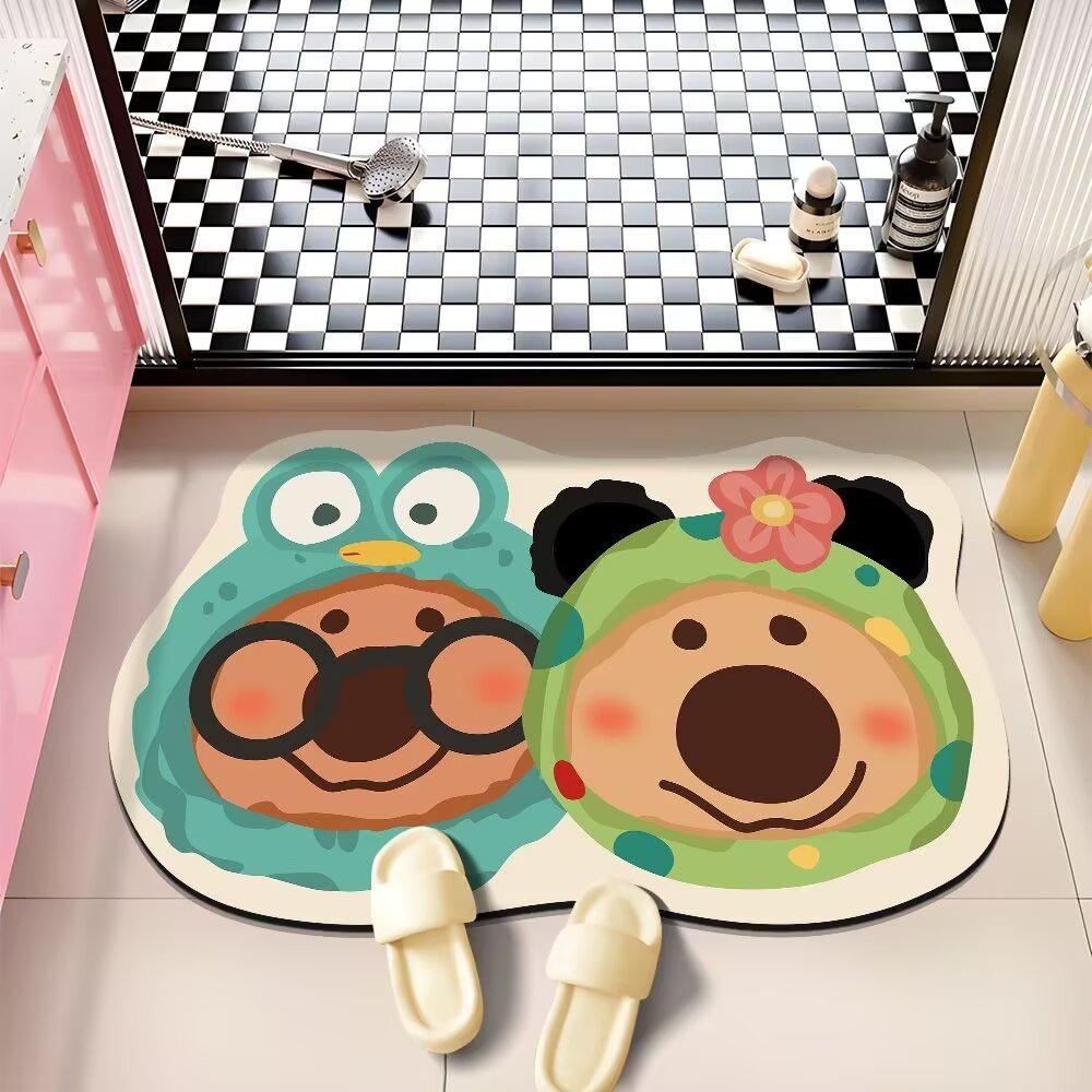 

Bathroom Floor Mat Quick Drying Water Absorbing Foot Mat Entrance Foot Mat Entrance Door Mat 40 * 60Cm