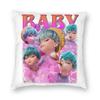 Jinu KPop Dämonenjäger Kissenbezug Druck Polyester Kissenbezug Dekorativ Saja Jungen Zierkissenbezug Bezug Zuhause Reißverschluss