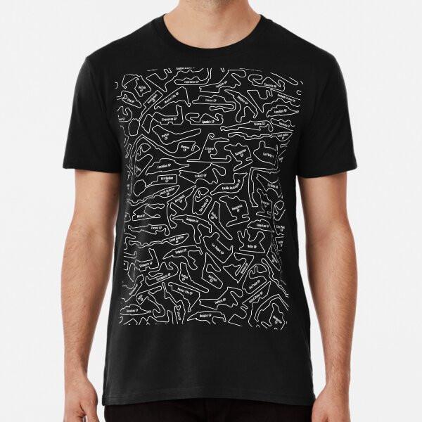 

Formula 1 Black And White 2023-2024 Race Tra S to 5XL Made in the AU/USA T-Shirt 3XL