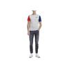 PUMA Decor8 Colour Block Tee With Brand Logo Print And Regular Shoulder Sleeves Men Tops White 532705-02