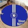 Chelsea F Custom Name Round Area Rug,Carpet Rug for Living Room Bedroom Sofa Playroom Decor,Non-slip Floor Mat
