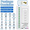 1/2Pcs Travel Packing Reminder Reusable Check List with 24 Sliders Portable Lightweight