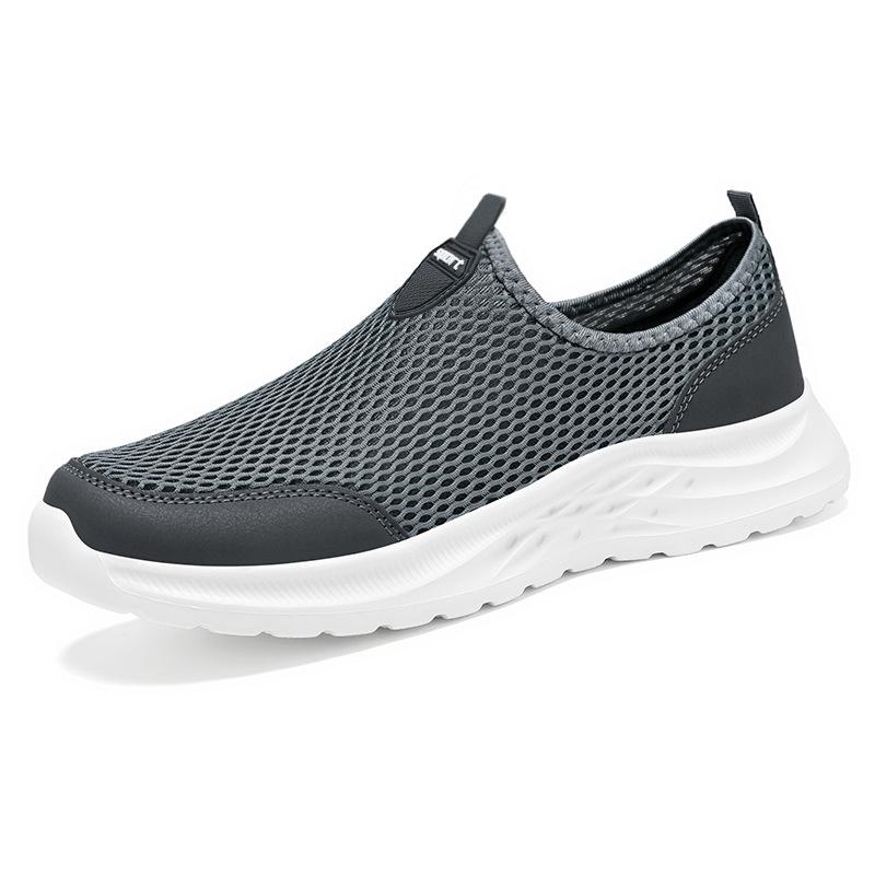 Men's Lightweight Breathable Mesh Slip-On Shoes - Wear-Resistant Summer Dad Shoes