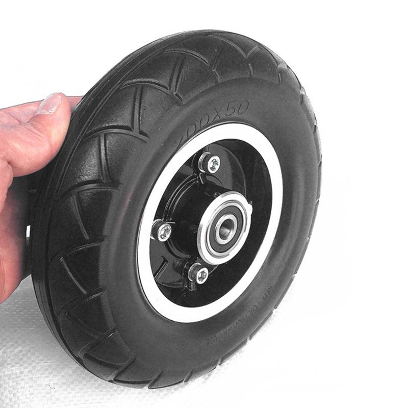 Electric Scooter Solid Wheel No Air 8 Inch Scooter Wheel With Solid Tire 200x50
