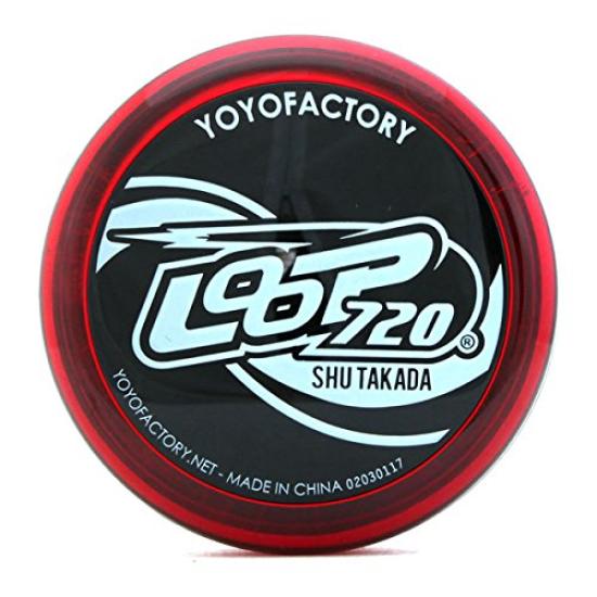 Loop 720 s YoYo Factory Yo-Yo (Japonsko Ver.) DVD pro začátečníky, (Průhledná červeno/černá čepice)