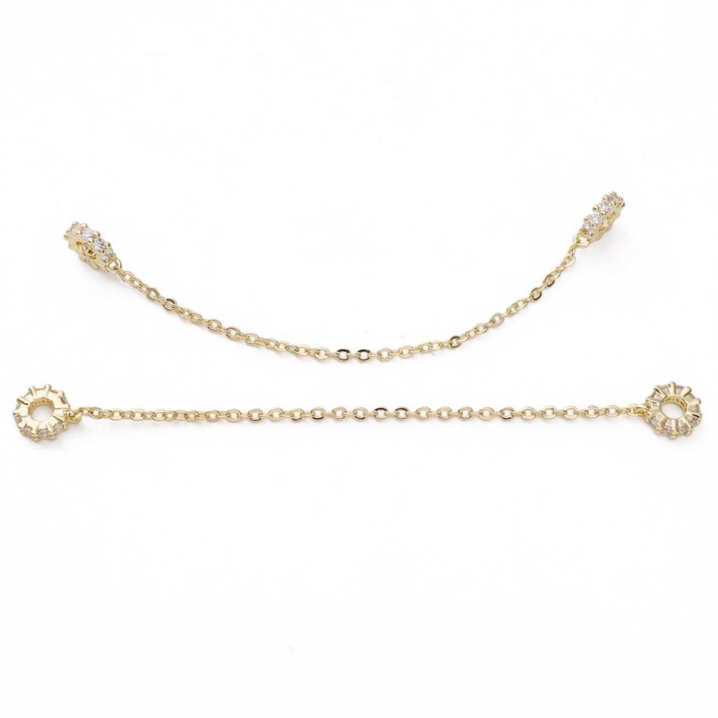 1pc/bag High Color Set Crystal And Bead Safety Chain DIY Bracelet Earrings Jewelry Accessories