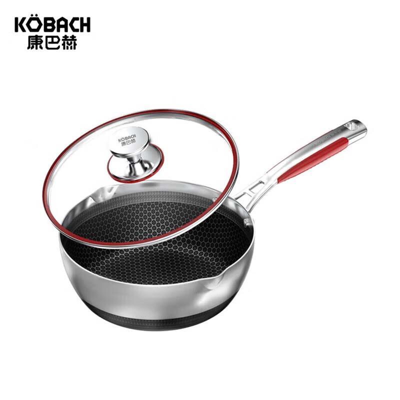KOBACH 316 Stainless Steel 24cm Baby Food Wok