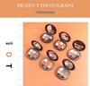 Silky Six-Color Earth Tone Eyeshadow Palette: Matte & Pearlescent Shades for Beginners