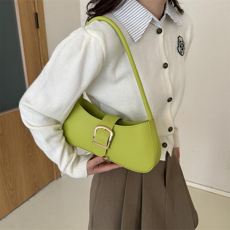 Modische Schulter-Achseltaschen für Damen Weiches PU-Leder Damen-Trend-Handtaschen und Geldbörsen All-Match Damen-Top-Handle-Achseltasche