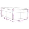 Box Spring Bed with Mattress Light Grey 140 X 200 Cm Fabric