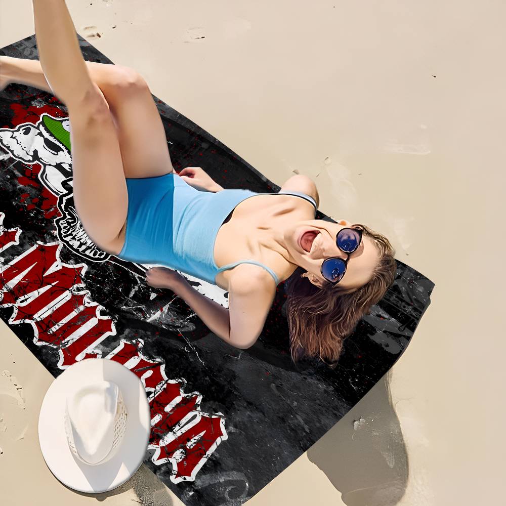 M-Metal M-Mulisha Spiel Anime Anime Strand Schwimmtuch Weiches Saugfähiges Waschlappen Kindergeschenke Für Kinder Reisen Camping Fitnessstudio