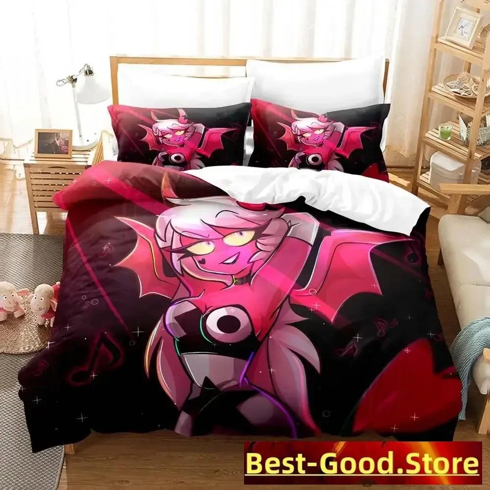 Game Lona Bos Beding Set Carton Anime Thre-piece Set Adult People Kid Bedrom with Soft Fabric Duvetcover Sets 3D Kawai