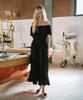 Green Butter Prairie 2-Way Dress (Black)