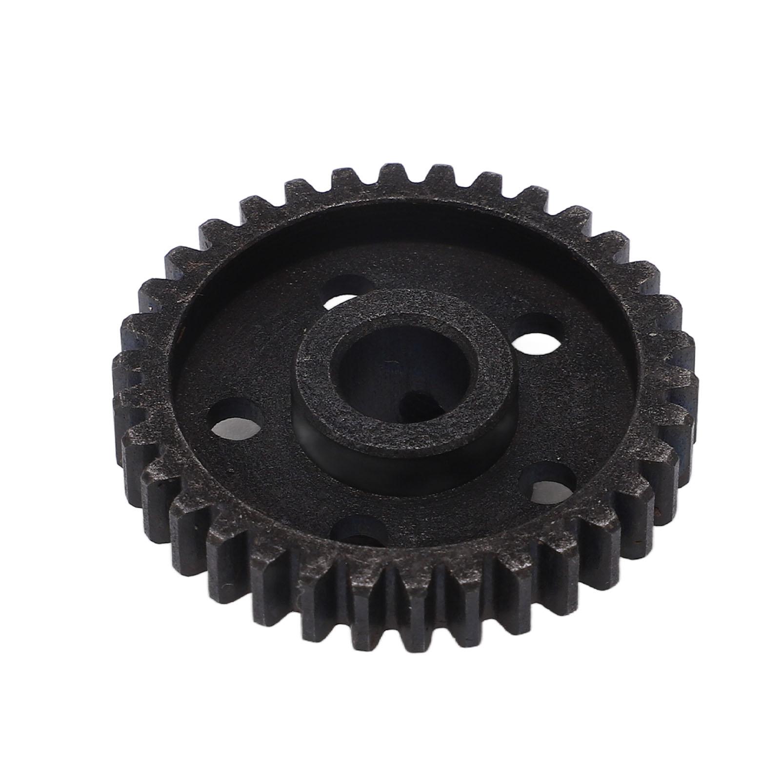 

34T RC Motor Gear M1.0 8mm Gear Bore Steel Black RC Motor Pinion Gear for Arrma 17 18 RC Cars