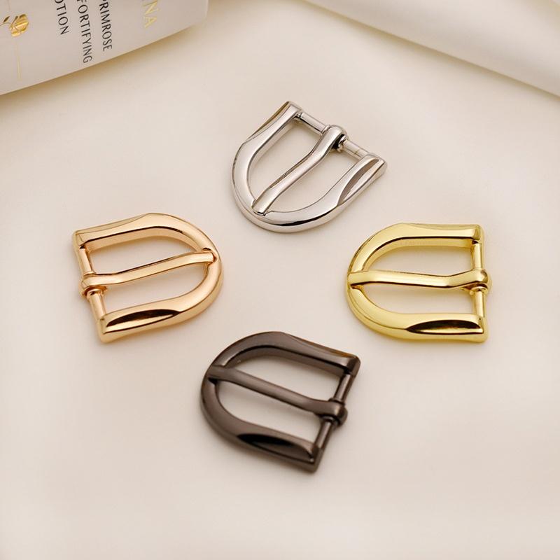 1/2Pcs 2cm Inner Diameter Metal Pin Buckle For Thin Belts Women's Belt Accessories Fashionable Belt Buckles