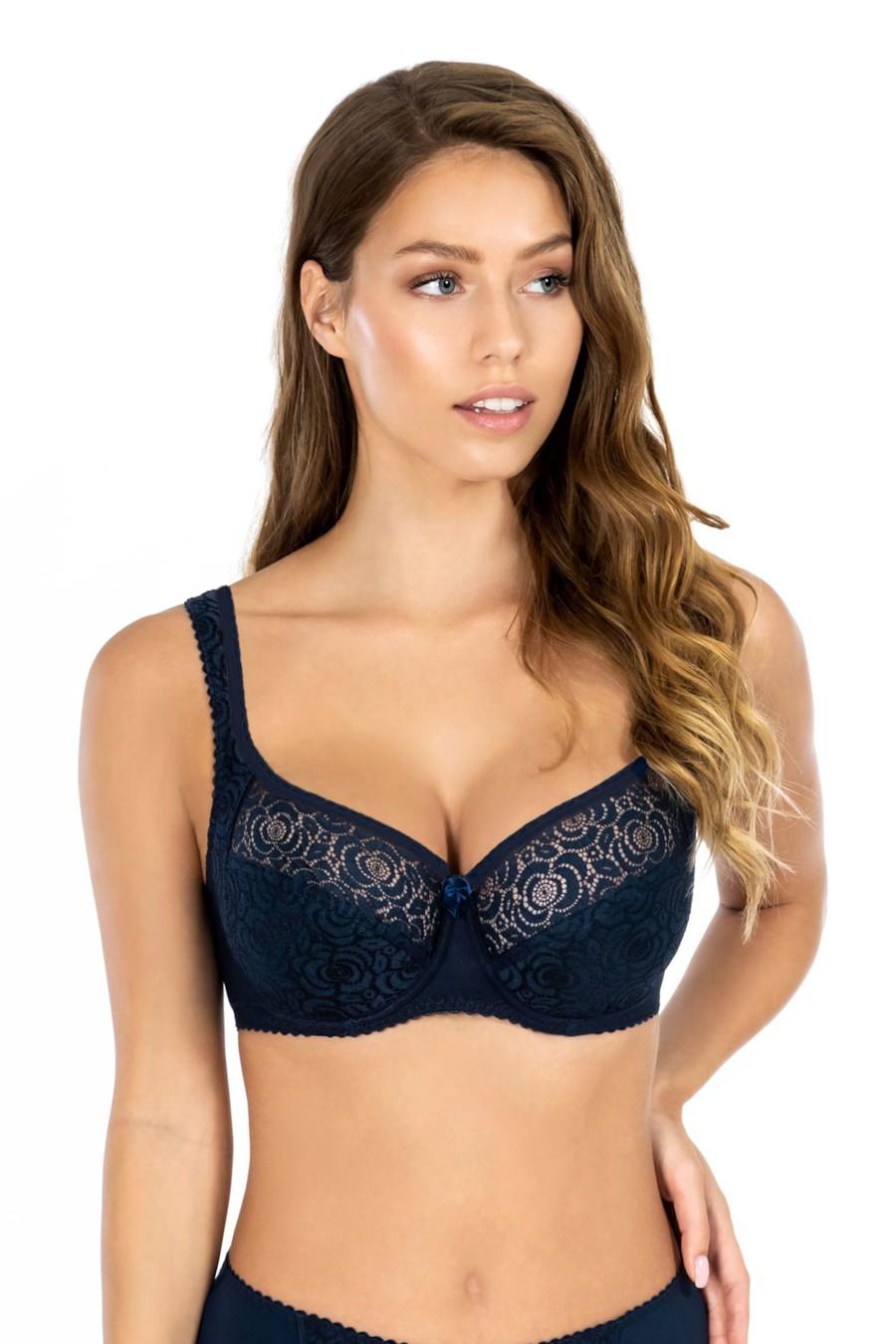 

Бюстгальтер із ущільненою чашкою Rosme (74936) 80D прозорий колір чорний