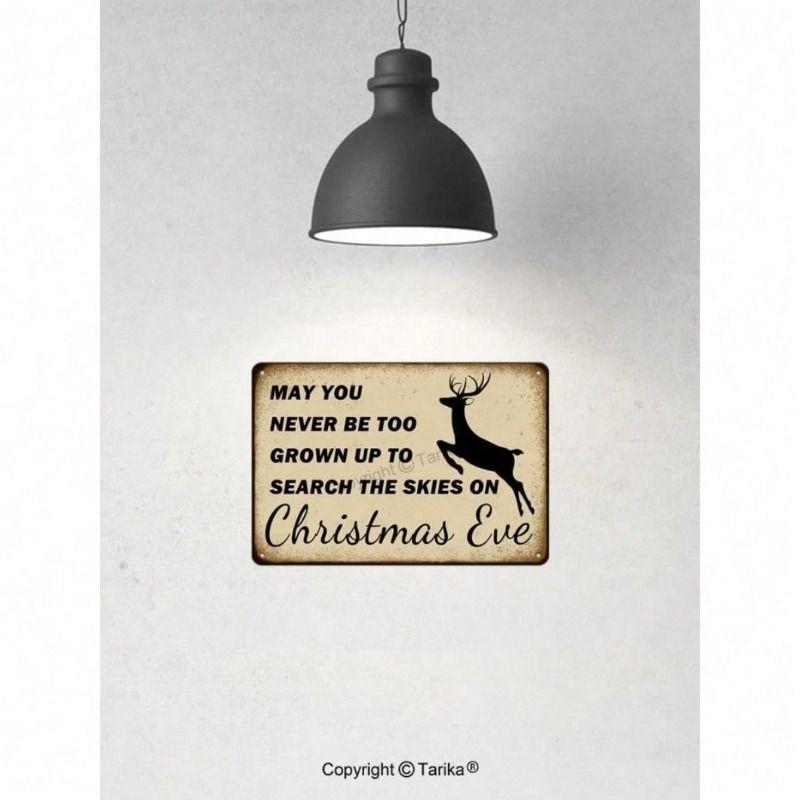 Vintage Metal Tin Sign 8x12 Inch, Retro Wall Decor for Home Inspiring Quote