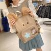 Schoolbag Sweet Girl Fashion Cartoon Backpack 1011 New College Student Commuter School Bag Cute Puppy Versatile Backpack