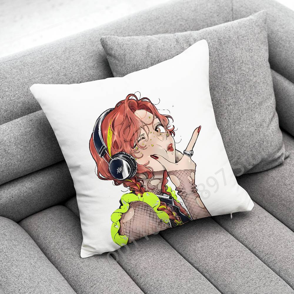 Mitsuki Koga Aya Tgswiiwagaa Throw Pillow Case For 55x55cm 30x30cm 50x50cm 45x45cm 40x40cm Square Chair Pillowcase Case