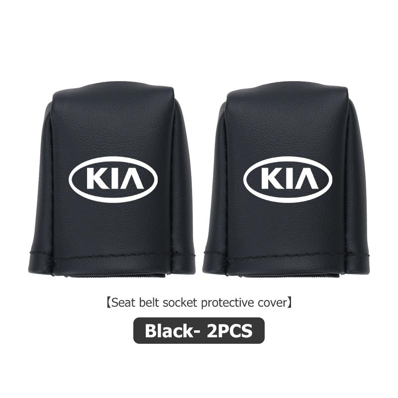 For KIA Universal Car Logo Seat Belt Buckle Protect Cover Anti Scratch Accessories Cerato Proceed Venga Stonic Picanto Sorento zqdtx40 vngk1