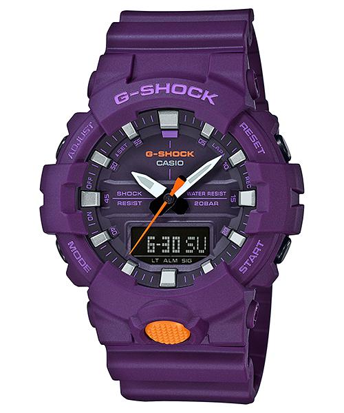 Casio Men s Resin 200M Water Resistant Digital Shock Resistant Quartz Watch GA-800SC-6A чёрный