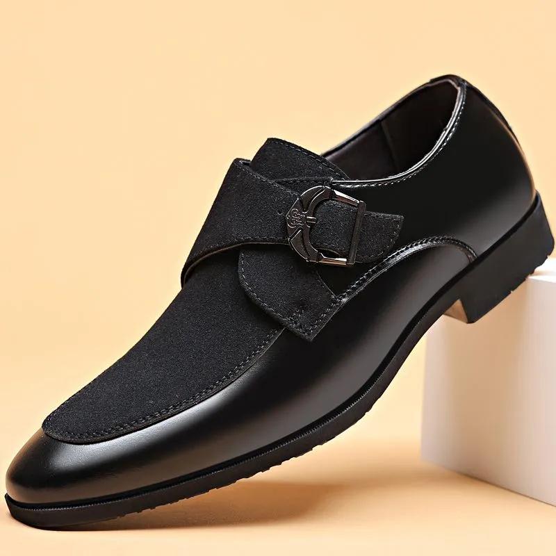 Leather Shoes Men's Shoes Frosted Business Formal Casual Shoes Casual Pedal British Leather Shoes