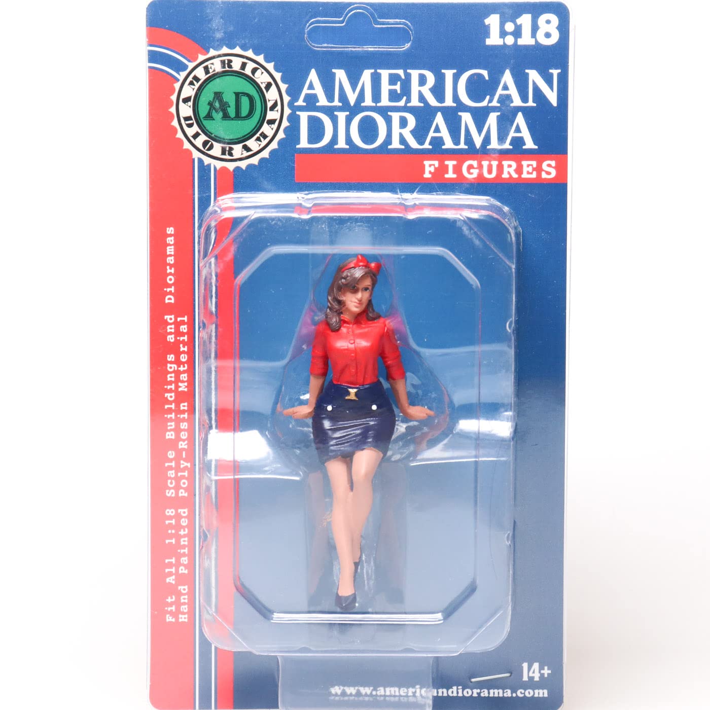 

Американская Диорама Масштаб Девушка Бетси Фигурка 1/18 Пин-ап (Использовал)