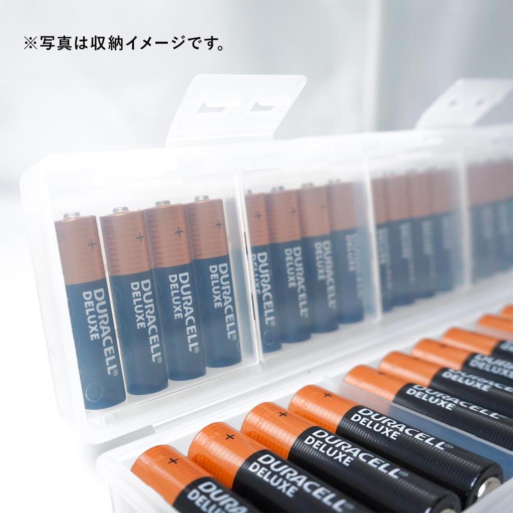 SANWA SUPPLY Battery Case and AAA Large (AA Compatible, Capacity, Clear) DG-BT6C