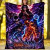 Custom Name Naruto mystical aura. Flannel Fleece Blanket Cozy Warm Throw Blanket For Couch Bed Travel All Season Use
