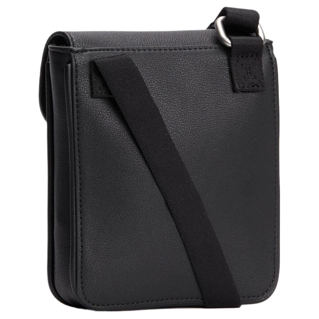 New CALVIN KLEIN Embossed Grain Leather Cell Phone Pouch, Crossbody Bag, Shoulder Bag Men's Black HP2081-001