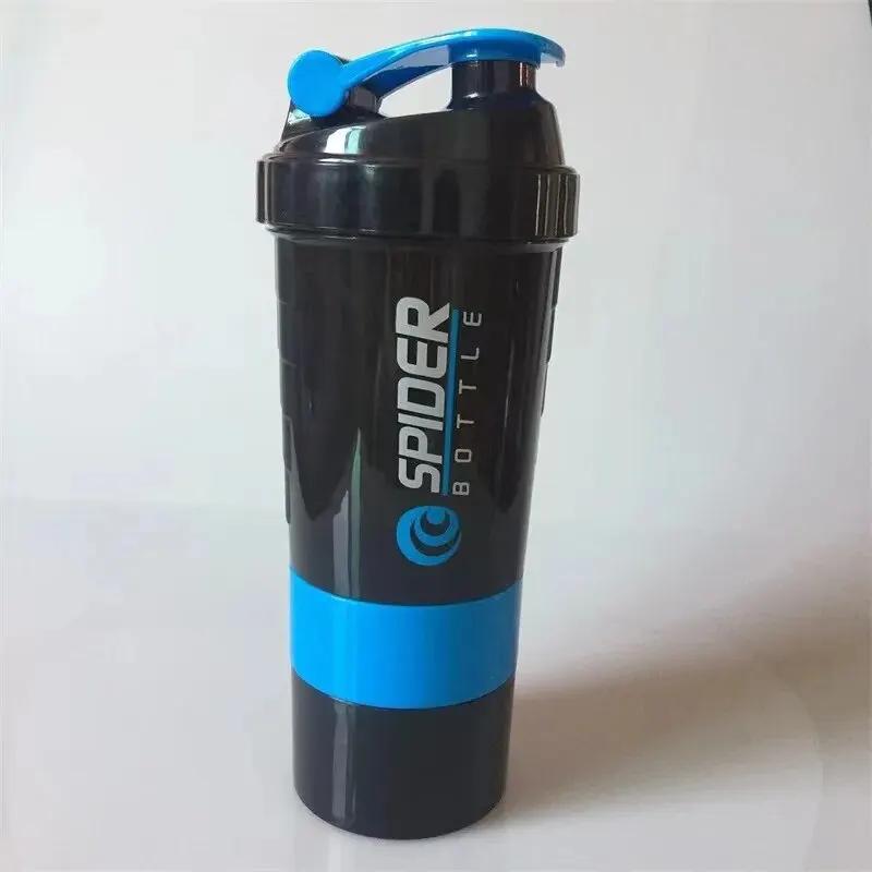 3 Layer Shake Cup Protein Powder Stirring CupBody-Building Exercise Bottle Fitness Sports Milk Shake Cup Gift Large Capacity