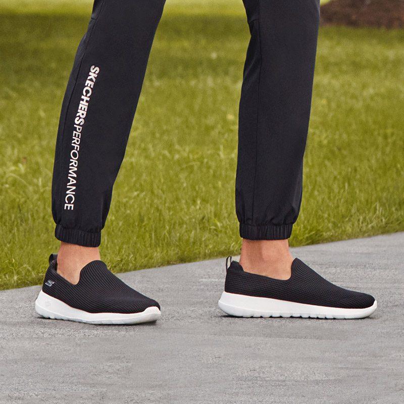 Skechers Go Walk Black Slip On 54638-BKW