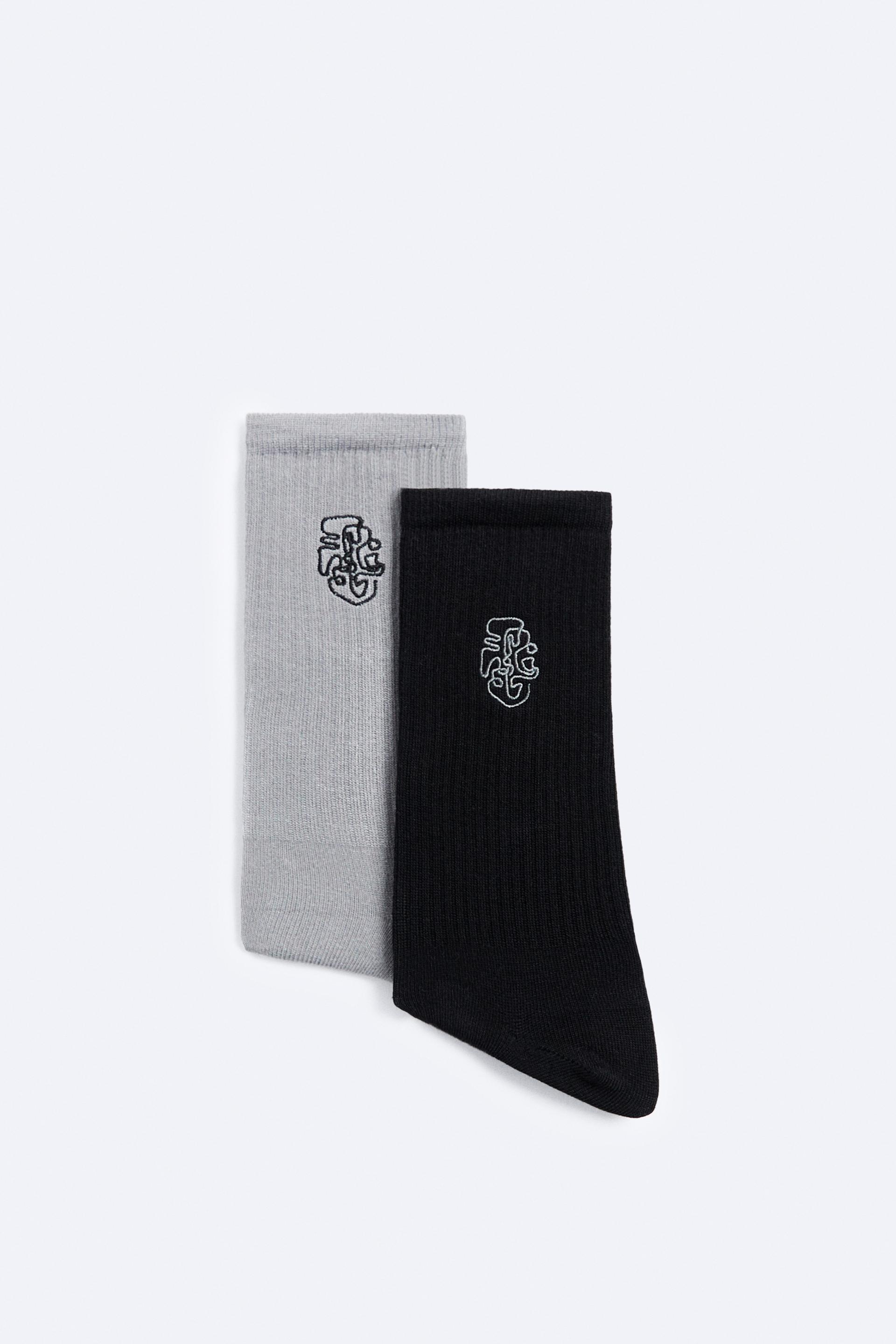 

НАБОР 2 НОСКОВ С ВЫШИВКОЙ X SALVENTIUS