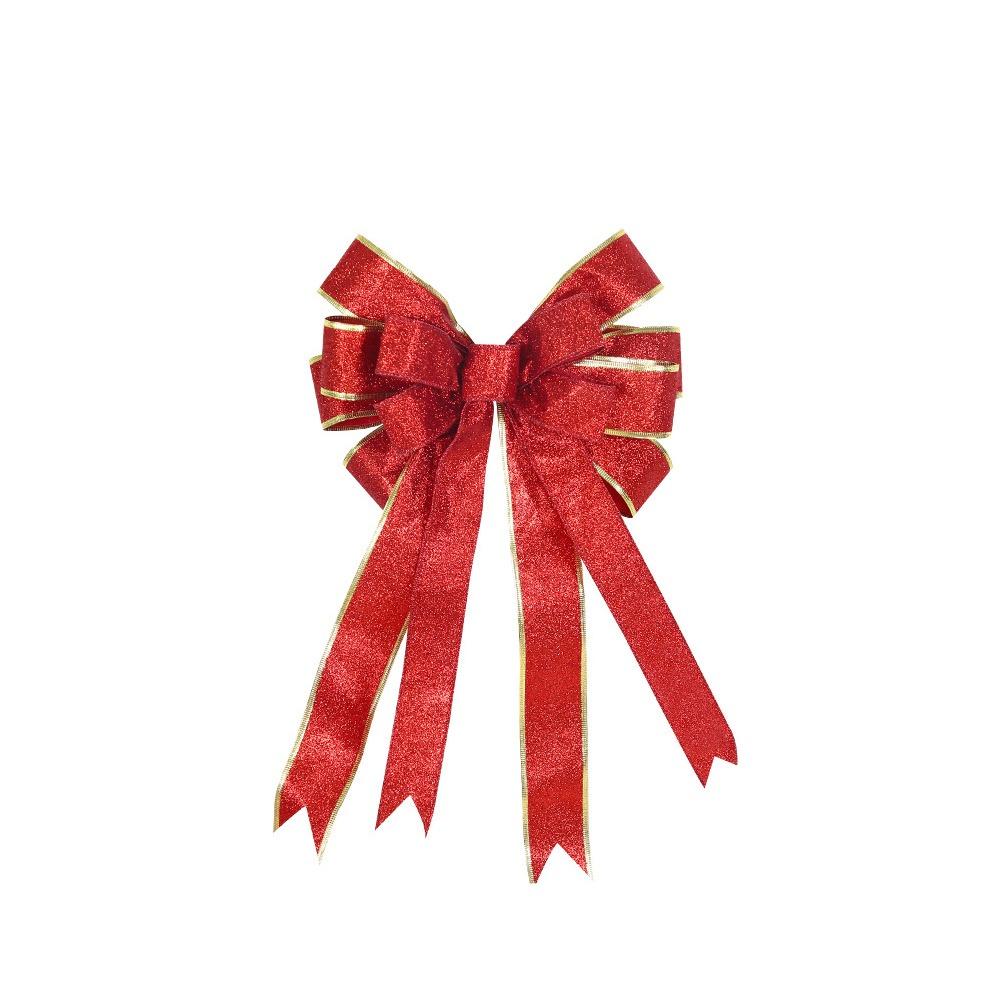 2 ks Třpytivé vánoční mašle velká velikost ozdoby na vánoční stromek vánoční stromkové mašle svatba