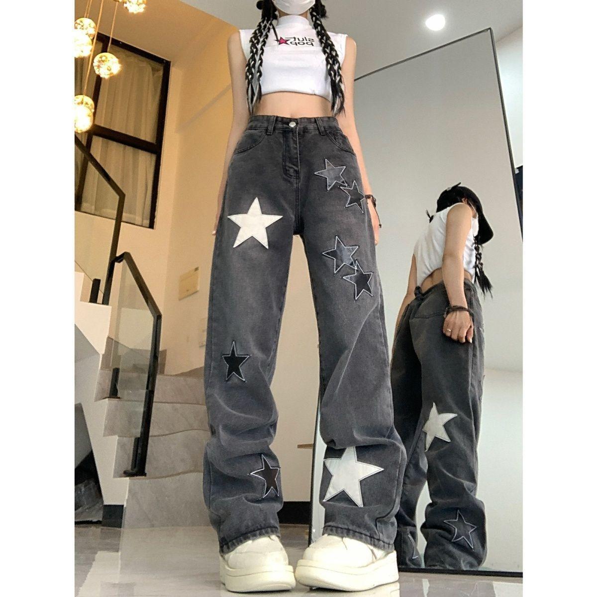 Short Jean Boyfriend Vintage - Coupe Ballon Large, Style Y2K Streetwear - Taille Moyenne Femme - 3