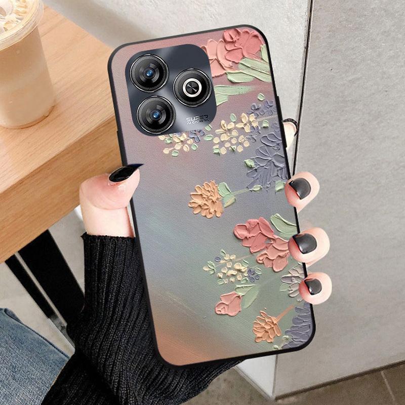 Für ZTE BLADE A75 4G Hülle Coque Luxus Stoßfest Weiches TPU Silikon Handyhülle Für ZTE BLADEA75 Fundas Capa Modehülle