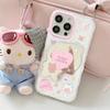 Love Bear Wave Mirror Is Suitable for Apple 16/15/iphone13promax Huawei Makeup Mirror Mobile Phone Case