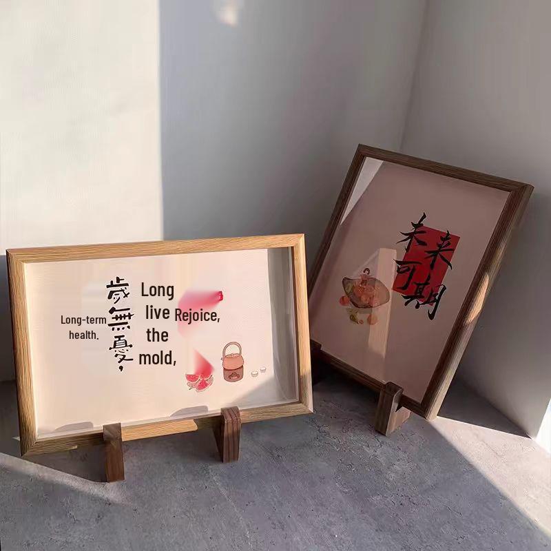 Massivholz Bilderrahmenständer - Tischaufsteller für Alben, Ölgemälde und dekorative Rahmen