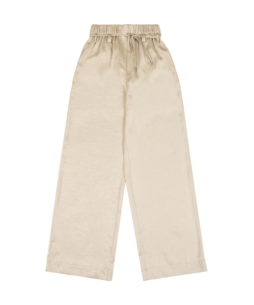 NORMOR Elastic Waist Easy Pants Beige