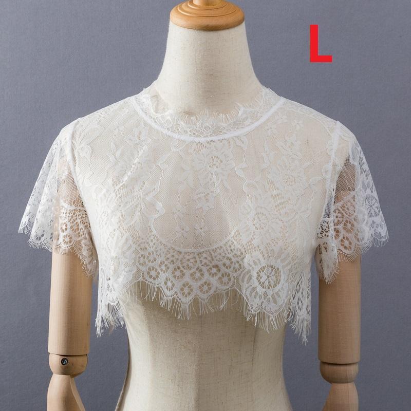 Elegant Black Fake Collar Lace Elegant Women Fake Half Shirt Detachable White False Collars Woman Neckwear Clothing Accessories