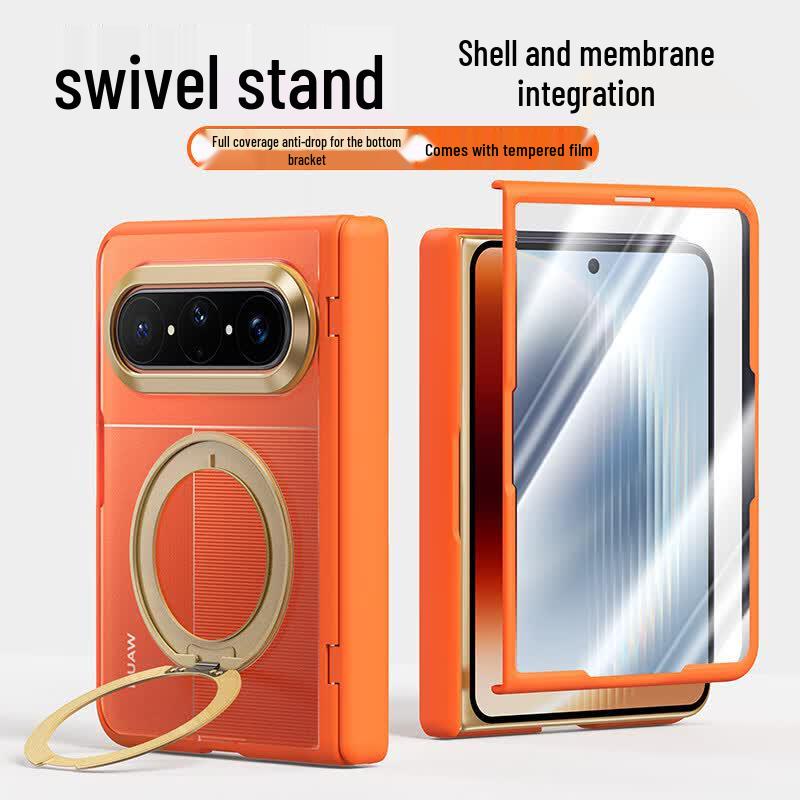 

Zhilangni Huawei Pura X Max Folding Phone Case with Rotating Stand & Integrated Screen Protector
