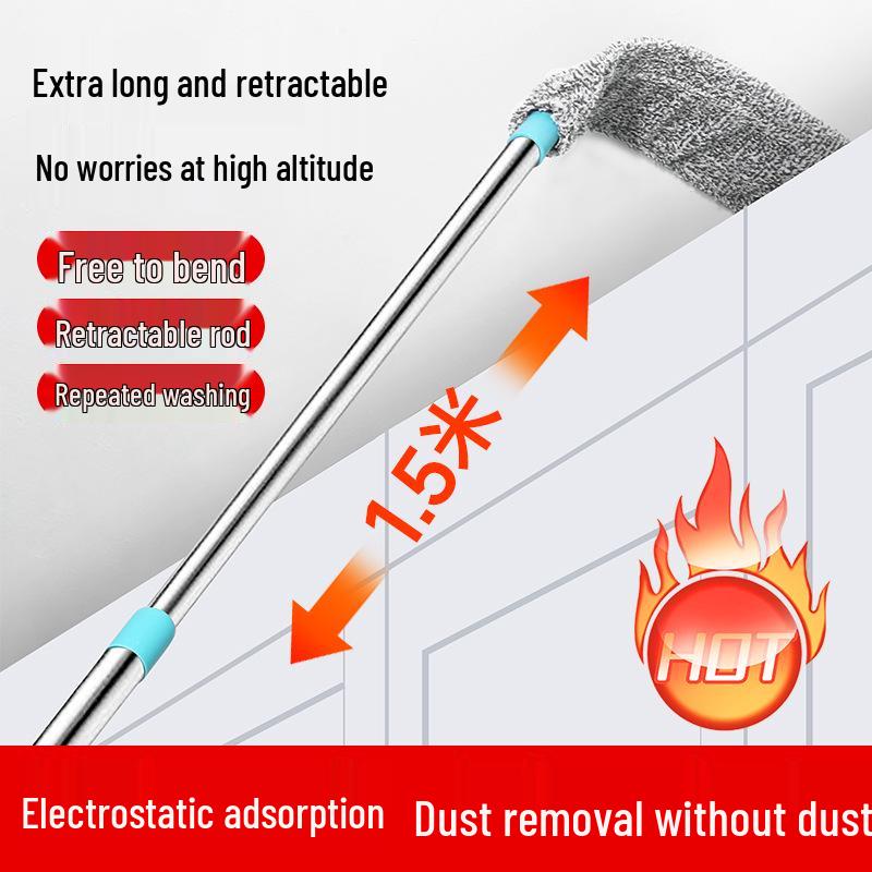 Einziehbares Haushaltsstaub-Reinigungswerkzeug - Verlängerter Spaltstaubwedel für Bettunterseiten