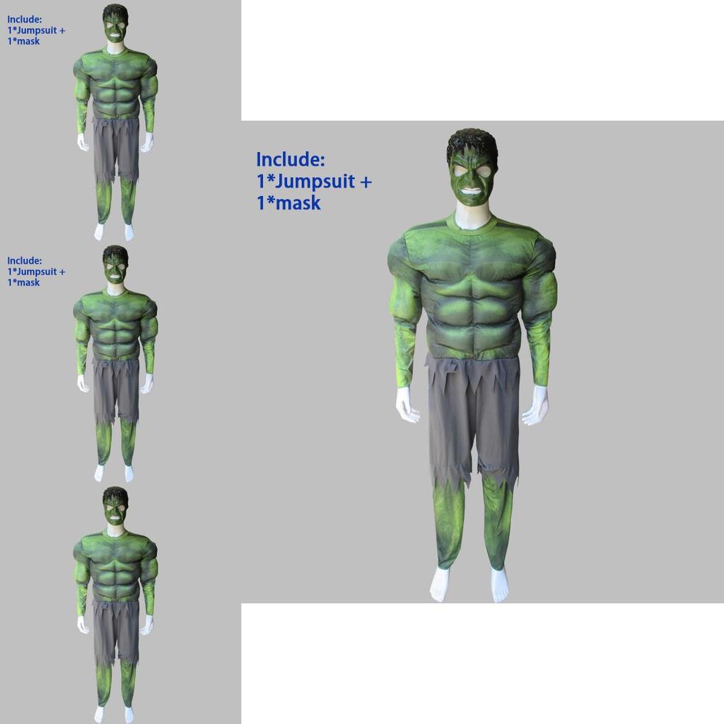 Le Masque Musclé Hulk des Avengers Costume Idéal Pour Cosplay Adulte Et Événements Fantastiques