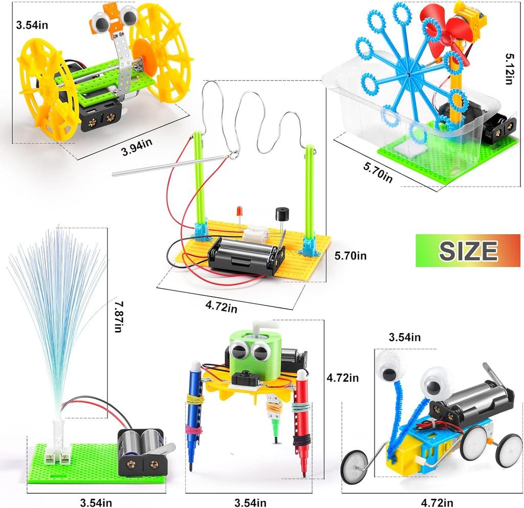 STEM Robotics Science Kits for Kids Age 8-12 8-10, STEM Toys for Boys Girls 6-8, Build Robot Building Kit Science Experiments
