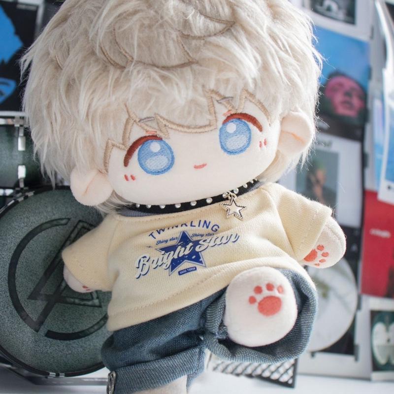 Doll Clothes For 17Cm-20Cm Cotton Dolls Labubu Clothes Doll American Hip Hop V1 V2 Doll Clothing Accessories