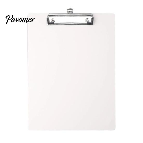 Strong Clamping Clipboard A4 Letter Size Plastic Clipboard, Hard Board with Low Profile School Clip, Lightweight Solid Color for Office Classroom